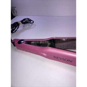 Revlon Titanium Hair Straightener - pink - Adjustable Heat - tested and working